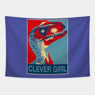 CLEVER GIRL DINO Tapestry