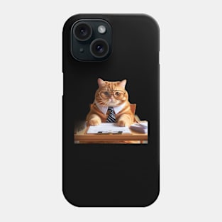 Cute Cat Boss Chronicles: The Purr-fect Comedy Collection Phone Case