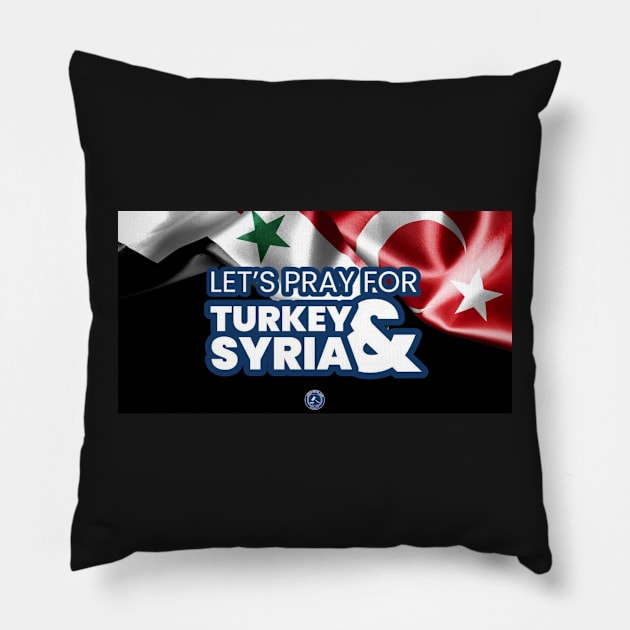 Pray for TURKEY & SYRIA Pillow by Fanu2612