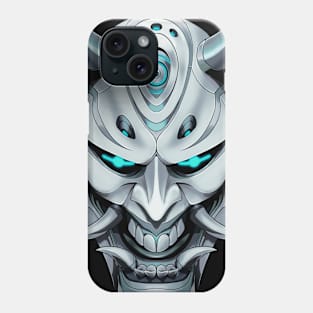 Silver Oni Mask Phone Case