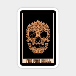 Fire skull Magnet