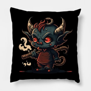 a cute demon Pillow