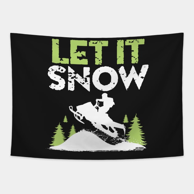 Let It Snow Tapestry by OffRoadStyles