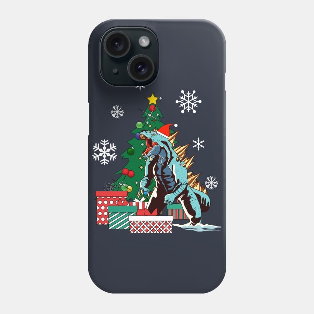 Godzilla Around The Christmas Tree Phone Case by Nova5