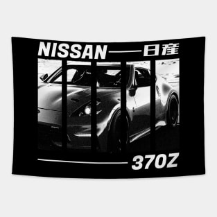 NISSAN 370Z Black 'N White 3 (Black Version) Tapestry