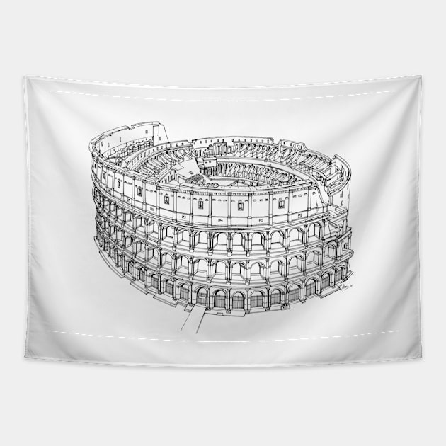 Colosseum Tapestry by valery in the gallery