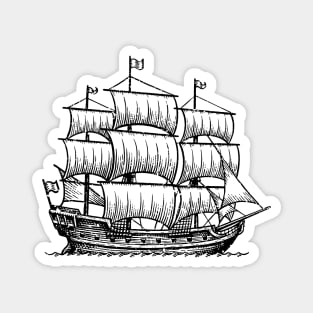 Old ship Magnet