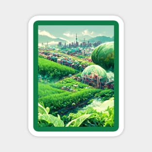 Vegan Green Cities Magnet