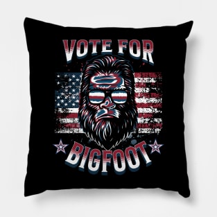 Vote For Bigfoot Pillow