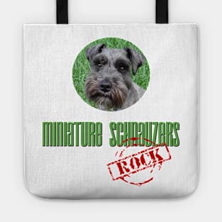 Miniature Schnauzers Rock! Tote