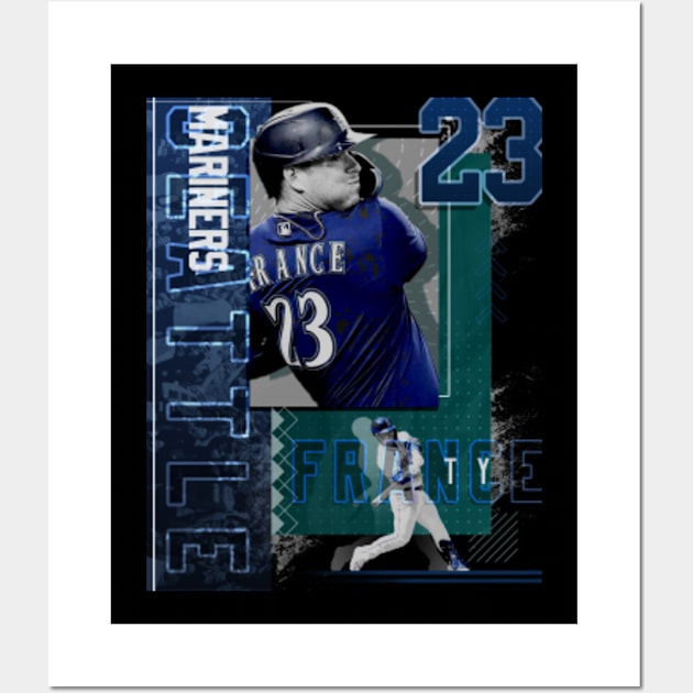 Ty France baseball Paper Poster Mariners 4 - Ty France - Posters and Art  Prints