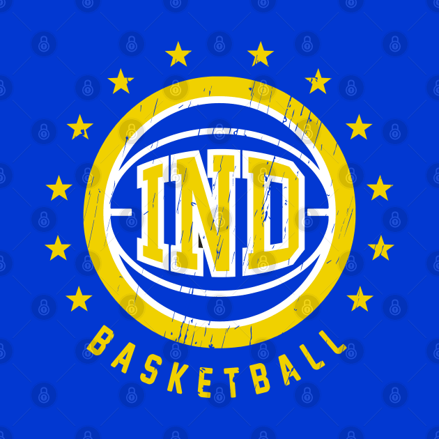 IND Basketball Vintage Distressed by funandgames