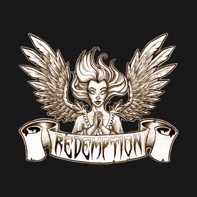 Redemption Angel by Redemption Tshirt Co.