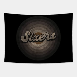 RETRO BLACK WHITE - Sixers Tapestry