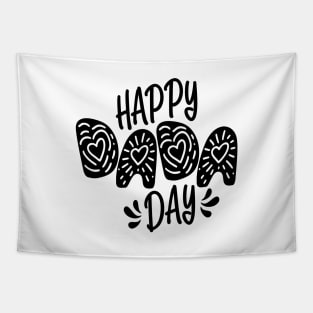 Happy Dada Day Happy Father's Day Typography Tapestry