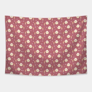 Strawberry Cake Fruit Drink Pattern Tapestry