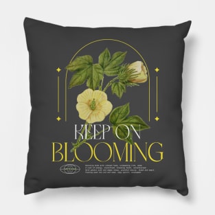 Keep On Blooming Floral Wildflower Wild Flowers Pillow