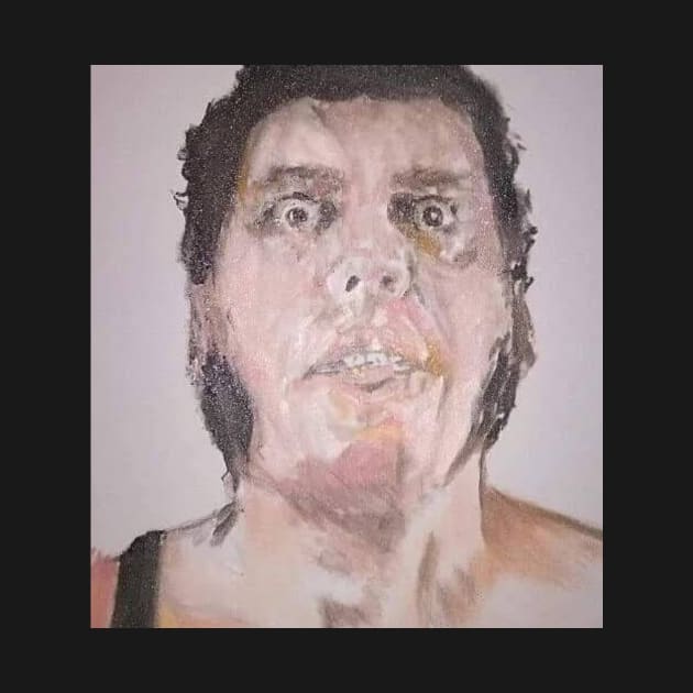 Andre the giant by Mike Nesloney Art