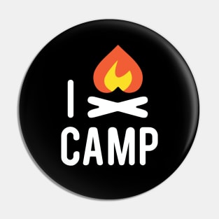 I love to camp Pin