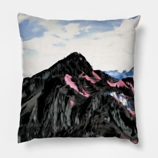 Panorama of Switzerland / Maléa is looking for the Kobold - children's book WolfArt Pillow