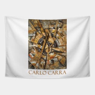 Manifestacione Interventista by Carlo Carra Tapestry