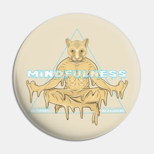 meditation cougar Pin