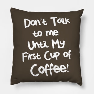 fueled by coffee Pillow