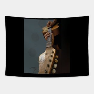 Playing Guitar Tapestry