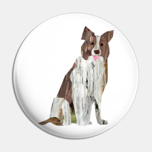 Dog (border collie) Pin