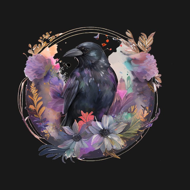 Raven Floral by Mixtgifts