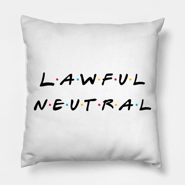 Lawful Neutral Pillow by MysticTimeline