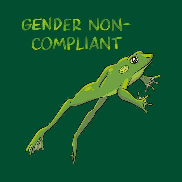 Gender Non-Compliant Frog by sophielabelle