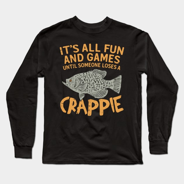 Crappie Fishing Shirts Long Sleeve T-Shirt