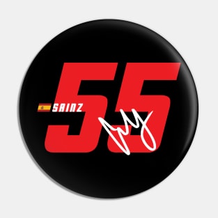 Carlos Sainz 55 Signature Number Pin