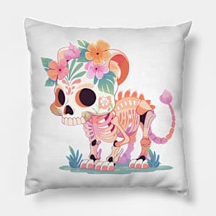 lion skeleton Pillow