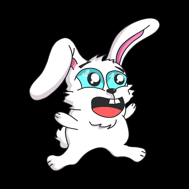 Funny Cartoon Bunny Cute Rabbit by Foxxy Merch