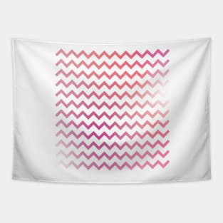 Chevron Stripes Pretty in Pink Gradient Tapestry