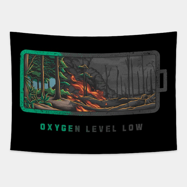 Oxygen level low Tapestry by VoyageItaly