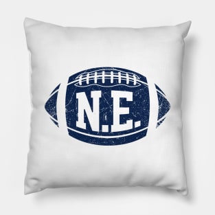 NE Retro Football - White Pillow