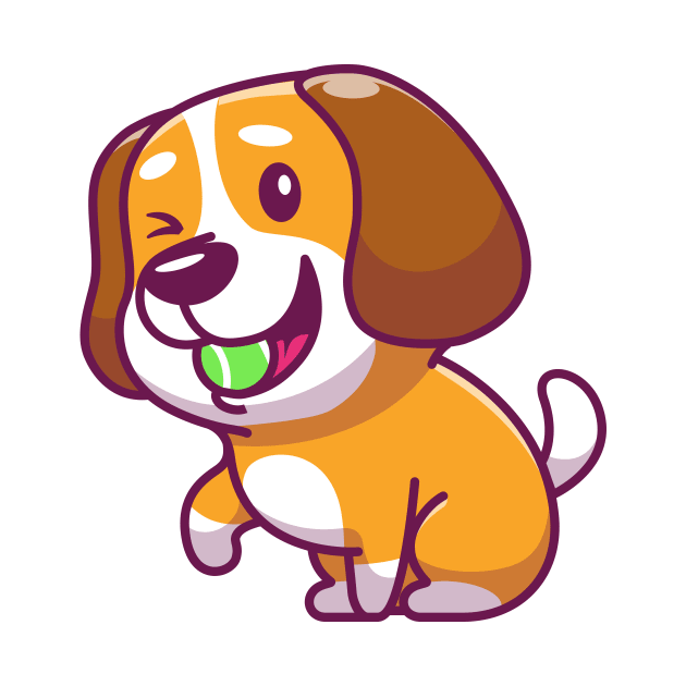 Cute dog playing with ball by Catalyst Labs