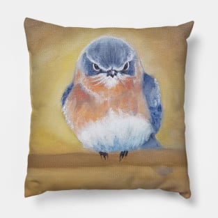 Eastern Bluebird painting Pillow