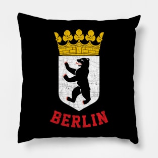 Berlin, Germany - Vintage Style Design Pillow