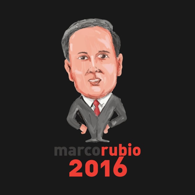 Marco Rubio 2016 President Caricature by retrovectors