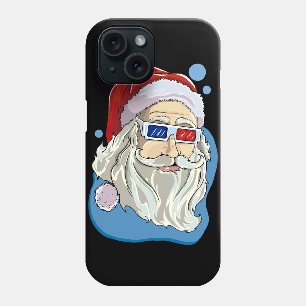 santa claus 3D Phone Case by PaperHead