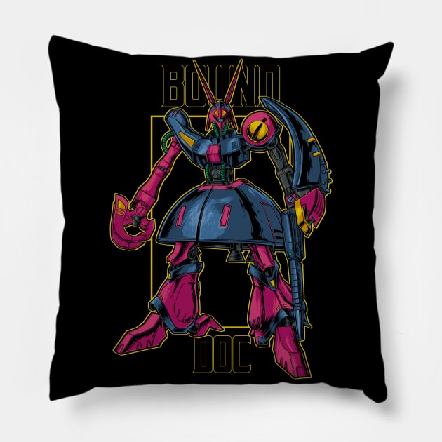 Bound Doc SS Pillow by kimikodesign