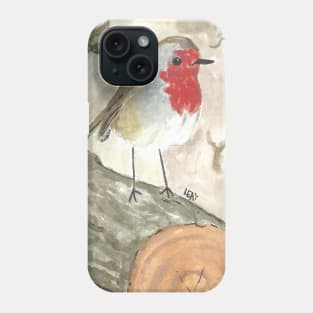 Autumn robin Phone Case