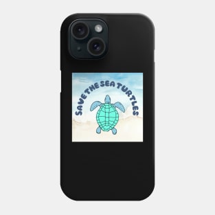 Save the sea turtles Phone Case