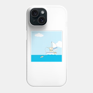 summer yacht fishing Phone Case