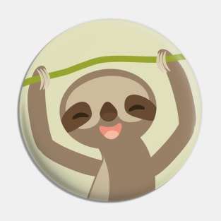 cute sloth Pin