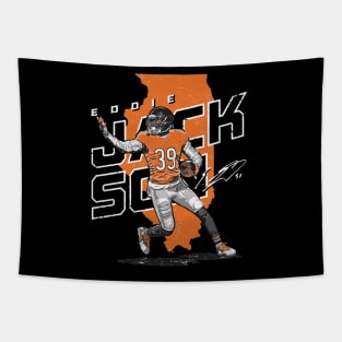 Eddie Jackson Cincinnati Player Map Tapestry